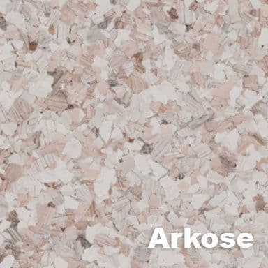 Arkose epoxy flake color swatch