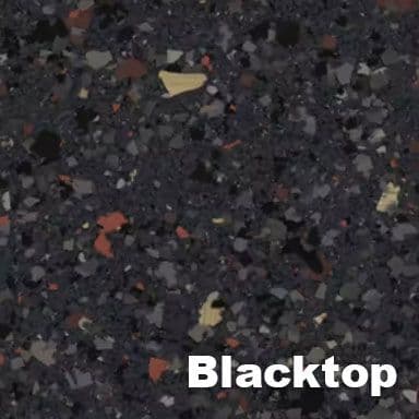 Blacktop epoxy flake color swatch