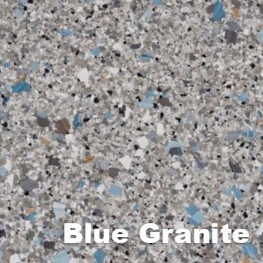 Blue Granite epoxy flake color swatch