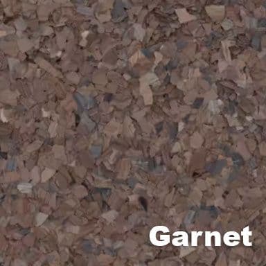 Garnet epoxy flake color swatch