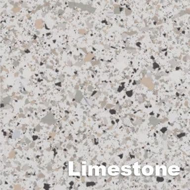 Limestone epoxy flake color swatch