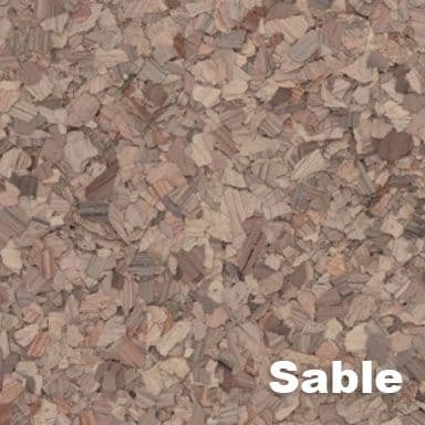 Sable epoxy flake color swatch