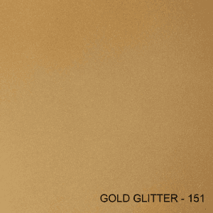 Gold Glitter epoxy flake color swatch