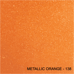 Orange epoxy flake color swatch