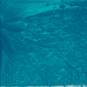 Peacock Green epoxy flake color swatch