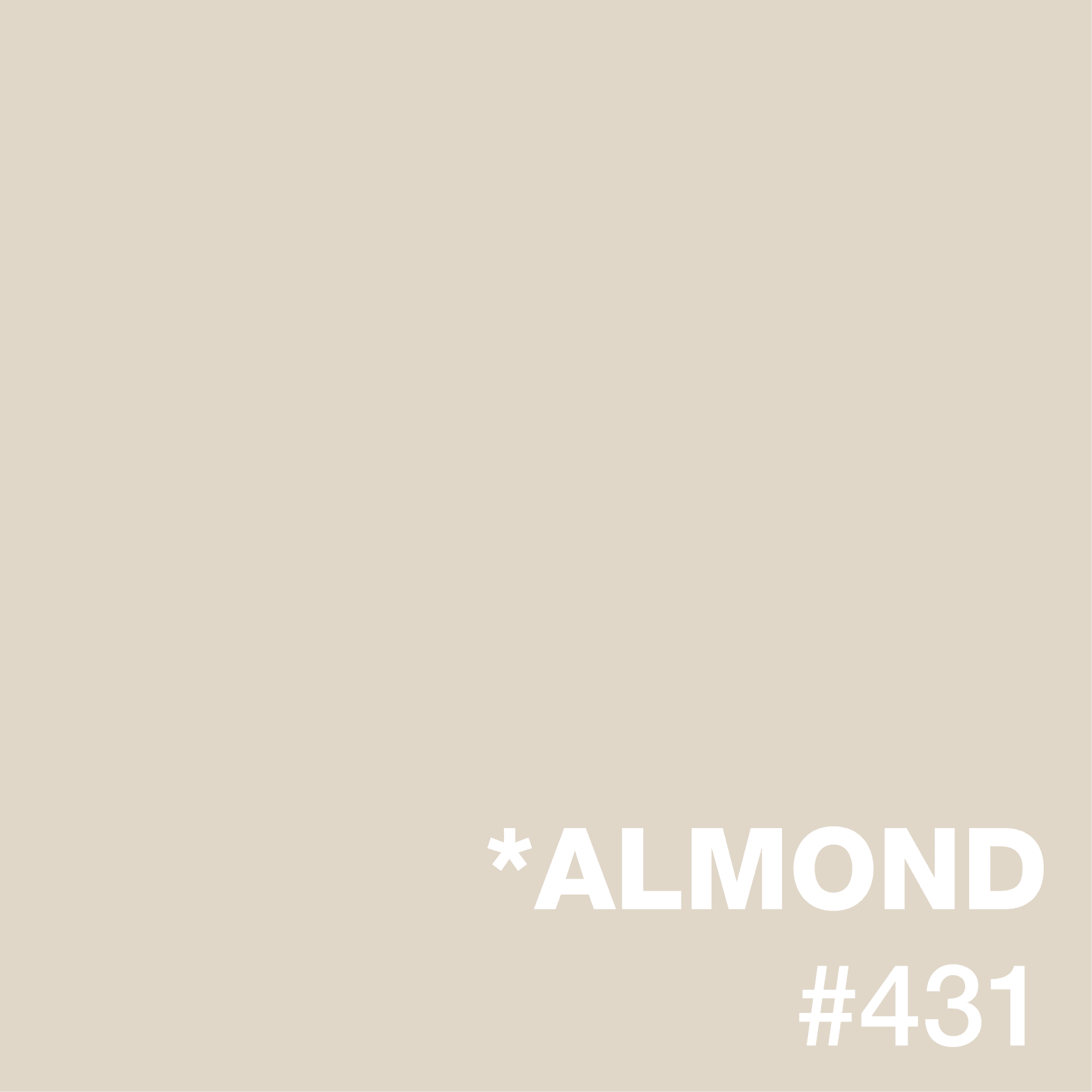 Almond epoxy flake color swatch
