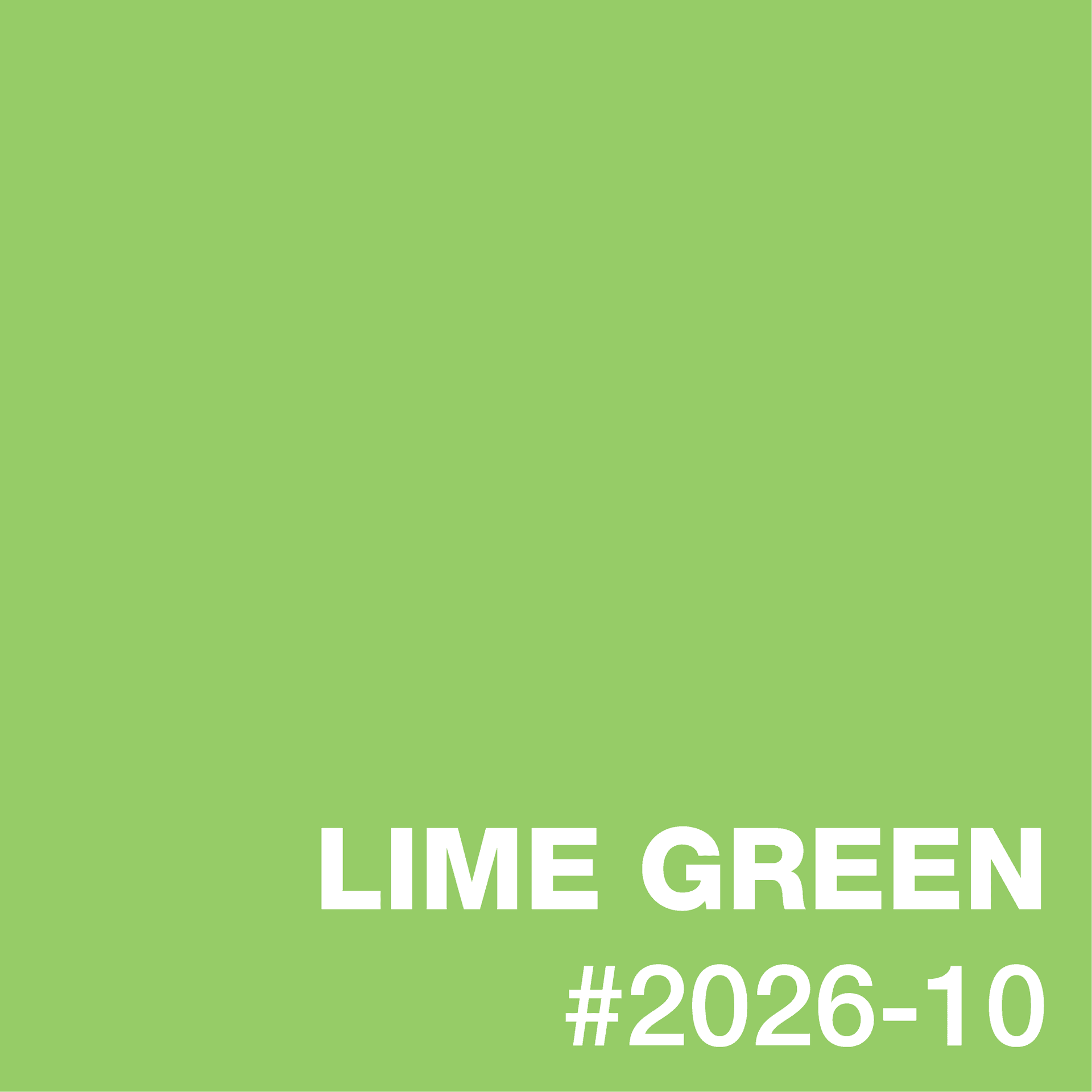 Lime Green epoxy flake color swatch