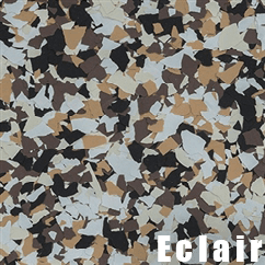Eclair epoxy flake color swatch