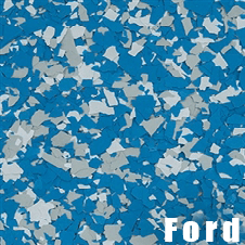 Ford epoxy flake color swatch