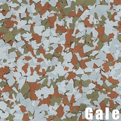 Gale epoxy flake color swatch