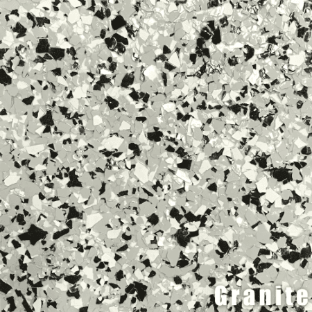 Granite epoxy flake color swatch