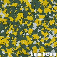 Lambeau epoxy flake color swatch