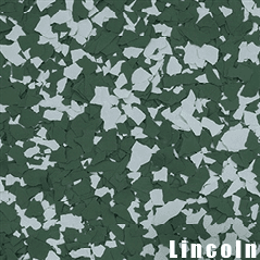 Lincoln epoxy flake color swatch