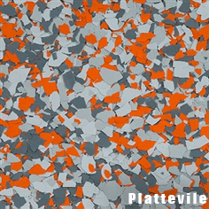 Platteville epoxy flake color swatch