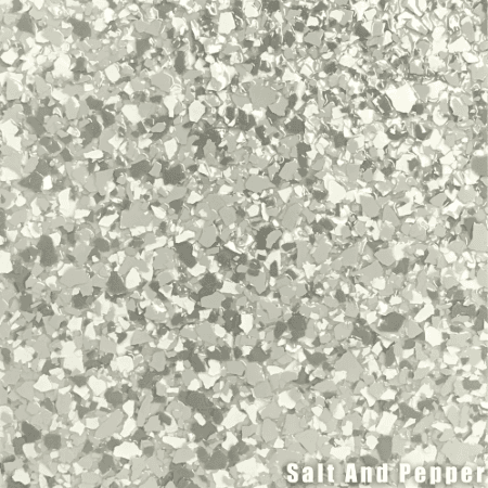 White Marble epoxy flake color swatch