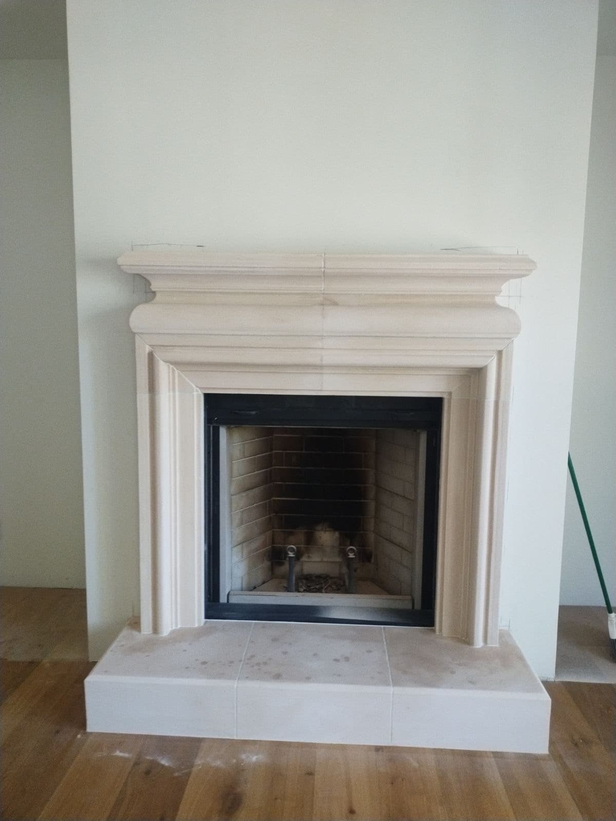 Cast stone fireplace installation — Triangle Superior Raleigh NC